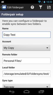 FolderSync: Define FolderPairs